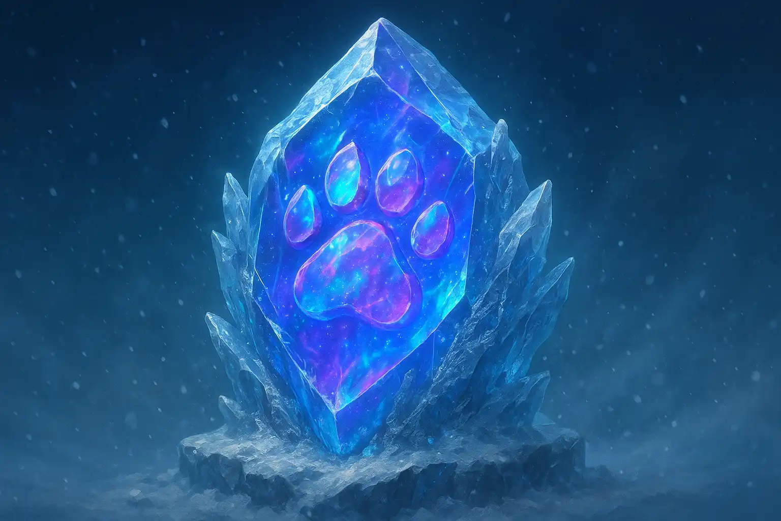 Glowing bonus crystal representing Betarctica Casino bonus offers